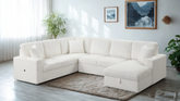 Grande Sectional Black / Gray / Cream