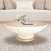 La Rachelle Round Scalloped Cocktail Table