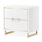 Palm Gate Nightstand Cloud White