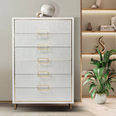 Palm Gate 6 Drawer Chest Cloud White