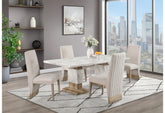 D12 DINING TABLE NATURAL + 1 Chair BEIGE
