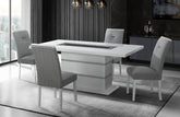 MONACO WHITE DINING TABLE + 1 DINING CHAIR