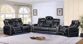 7700-BLACK Reclining Sofa