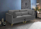 Julia Velvet Modular 75" Sofa