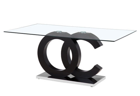 D2207DT Dining Table + Black Chair