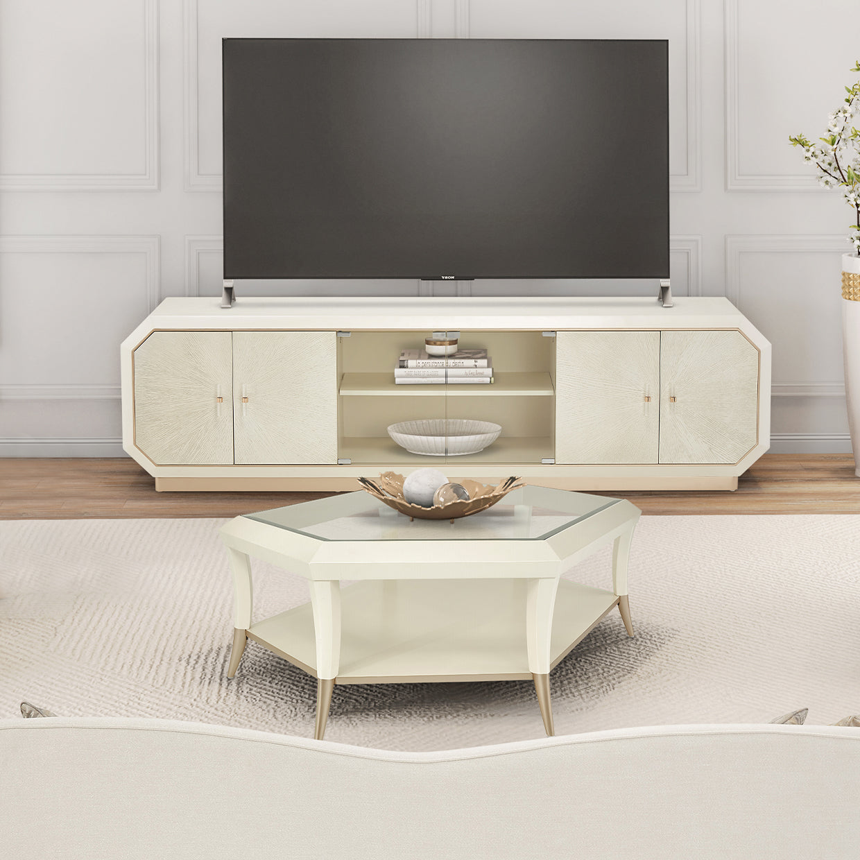 La Rachelle Hexagon Cocktail Table