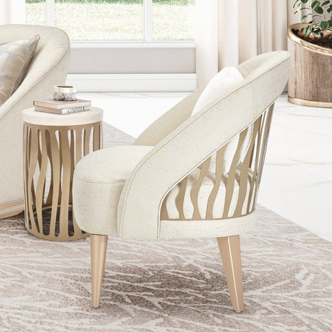 La Rachelle Flame Accent Chair