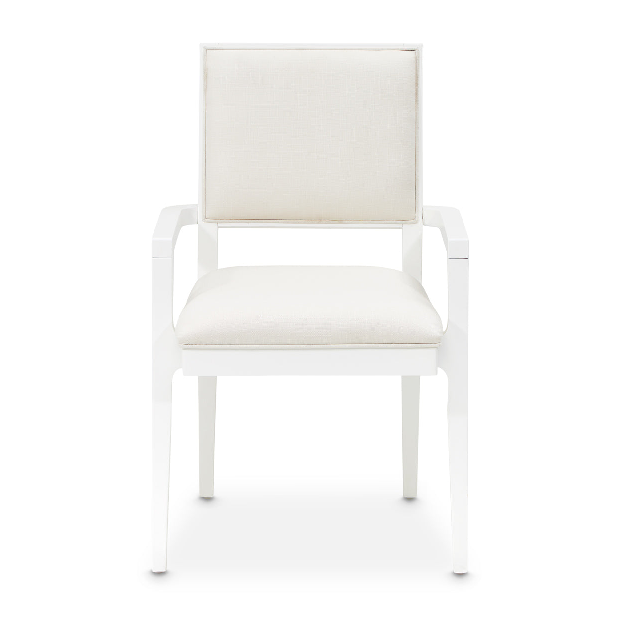 Palm Gate Arm Chair Cloud White