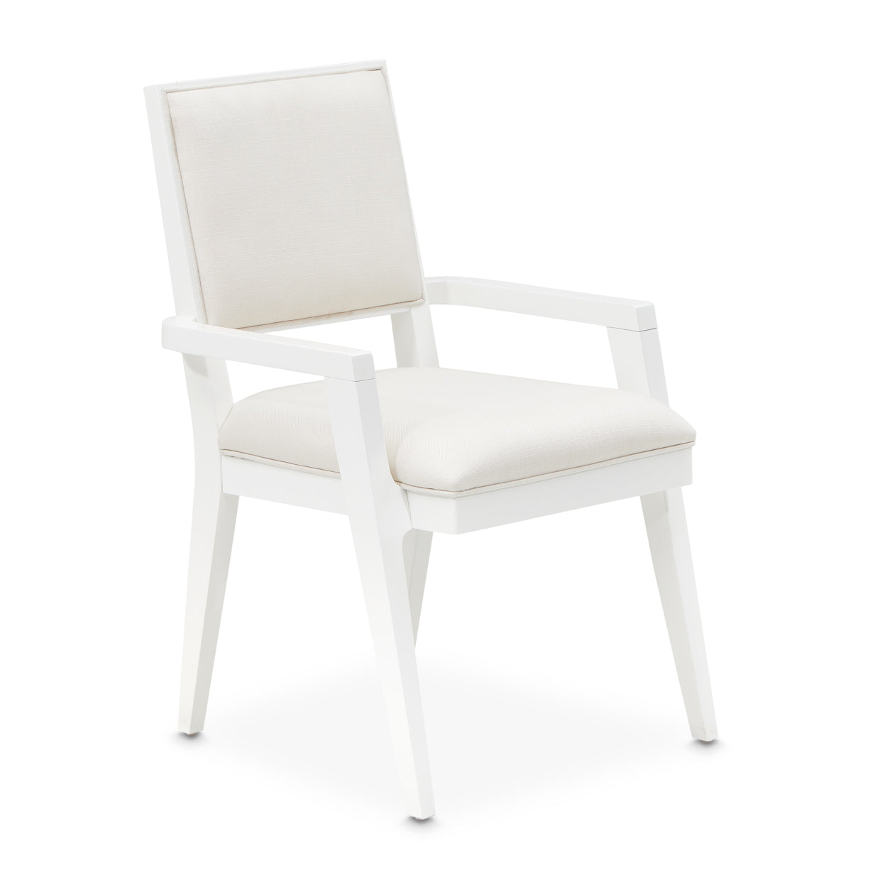 Palm Gate Arm Chair Cloud White