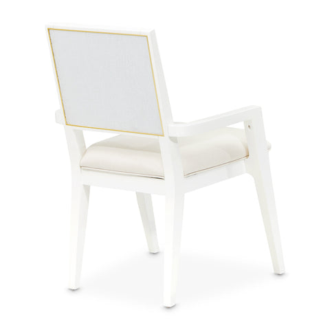 Palm Gate Arm Chair Cloud White