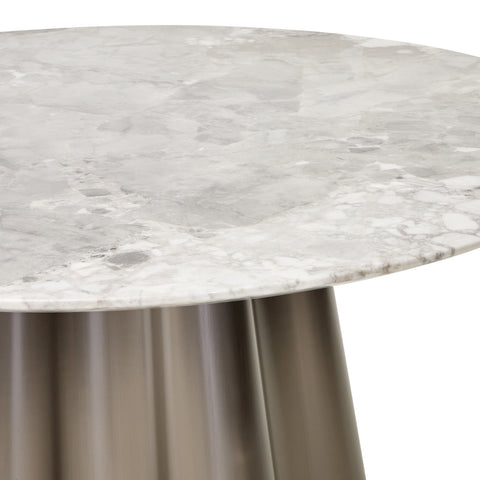 St. Charles Round Marble Dining Table
