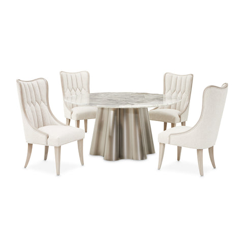 St. Charles Round Marble Dining Table