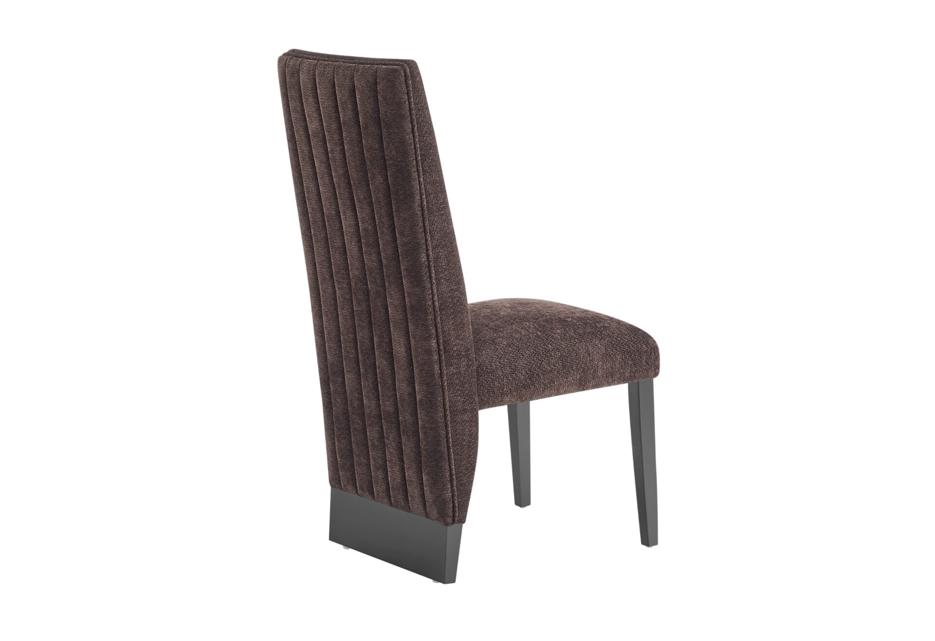 D12 DINING TABLE AND 4 D12 BROWN DINING CHAIRS