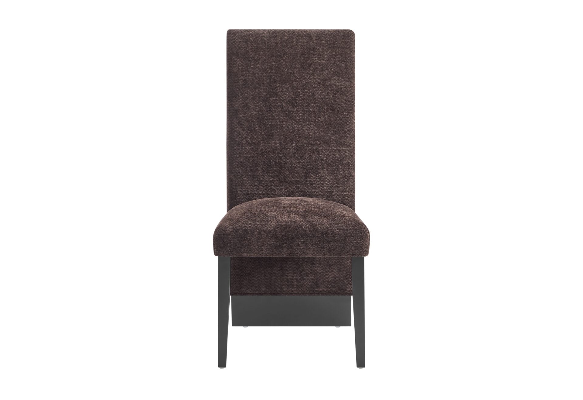 D12 DINING TABLE AND 4 D12 BROWN DINING CHAIRS