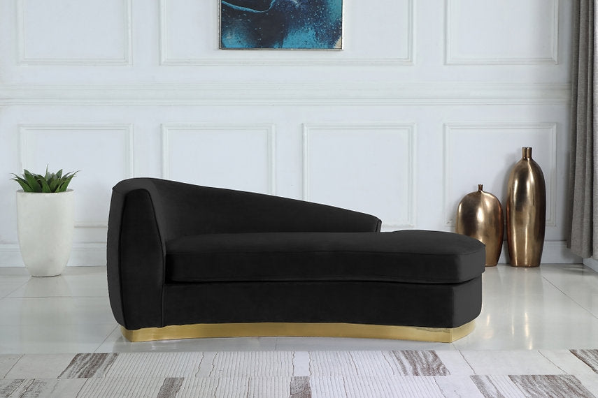 Julian Velvet Chaise Lounge