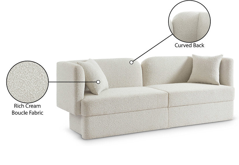Marcel Boucle Fabric Sofa
